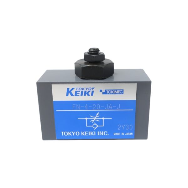 FN-4-20-JA-J Hydraulic Flow Control Valve – Tokimec Tokyo Keiki One-Way Restrictor Valve with Integrated Check Valve
